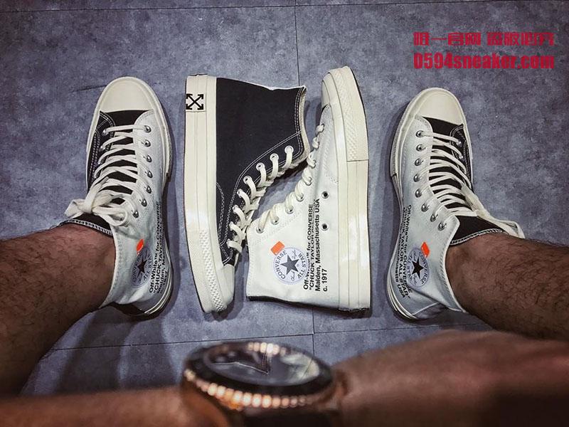 OFF-WHITE,Converse,Converse 2. 更多细节释出！来看看 OFF-WHITE x Converse 2.0 上脚效果如何？