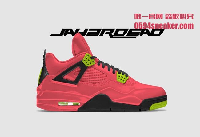 AJ4,Air Jordan 4,AQ9128-600   粉红色漆皮！新配色 Air Jordan 4 将明年 1 月发售！