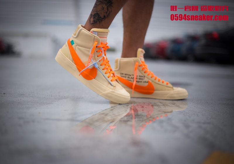 OFF-WHITE x Nike Blazer Mid “All Hallows Eve” 货号：AA3832-700