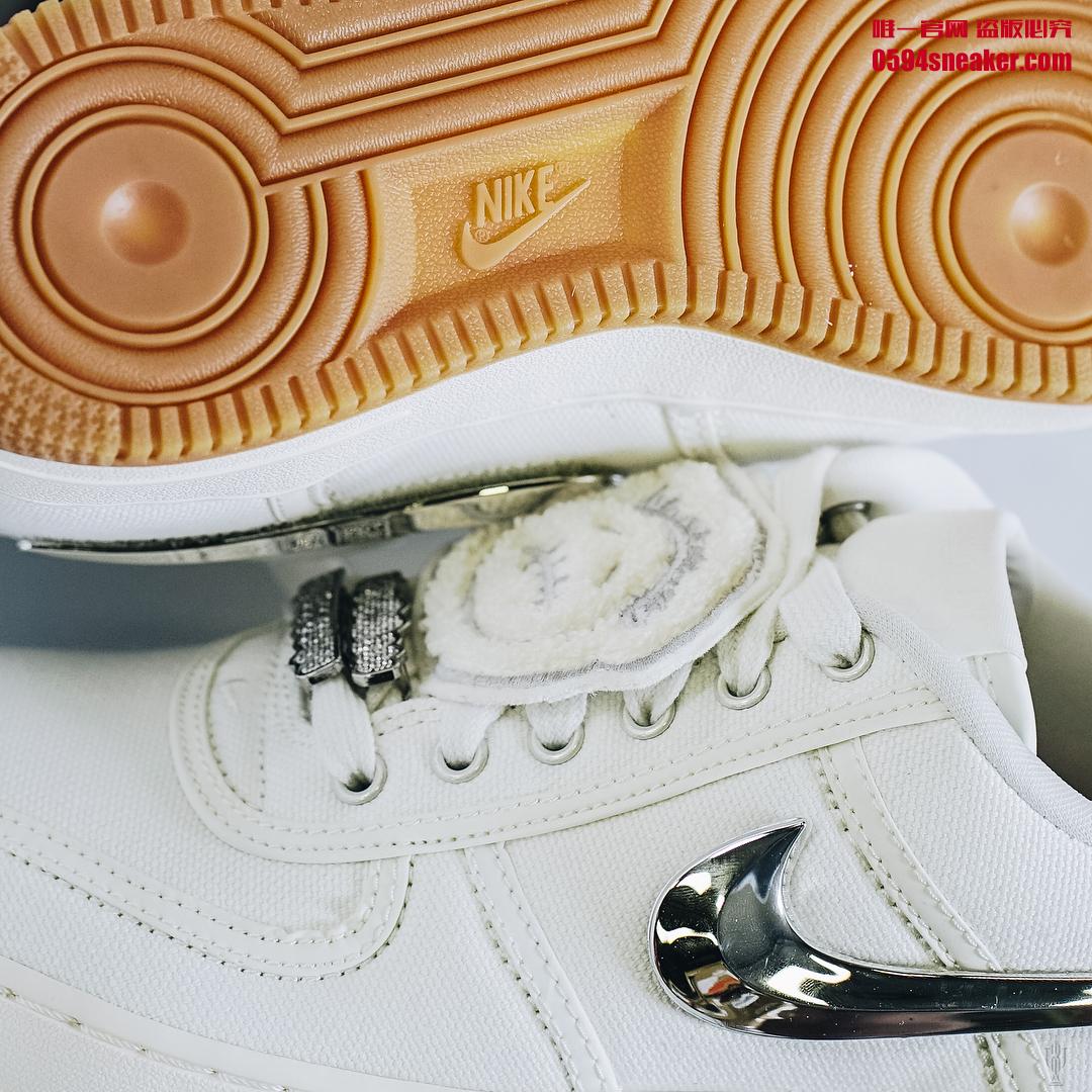 Travis Scott x Nike Air Force 1 Low “Sail” 货号：AQ4211-101