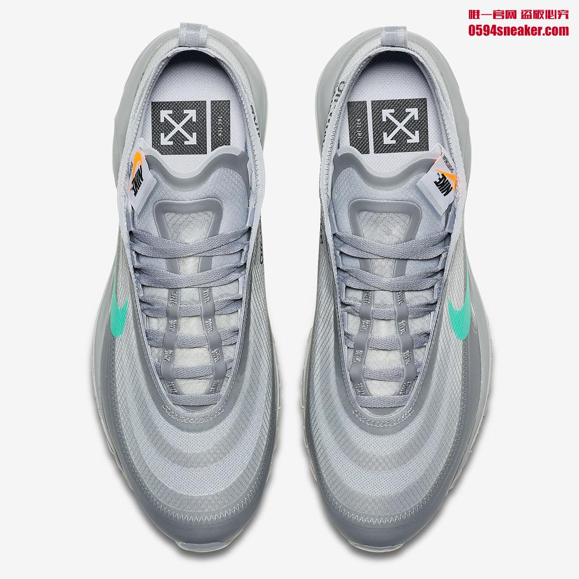 OFF-WHITE x Nike Air Max 97 “Menta” 货号：AJ4585-101