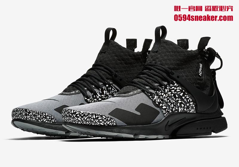 Acronym x Nike Air Presto Mid 货号: AH7832-600、AH7832-100、AH7832-001