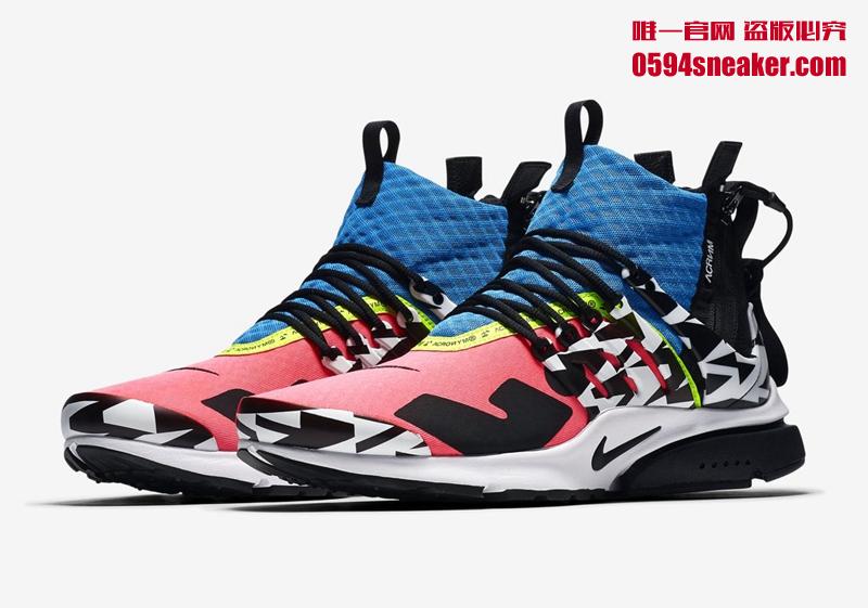 Acronym x Nike Air Presto Mid 货号: AH7832-600、AH7832-100、AH7832-001