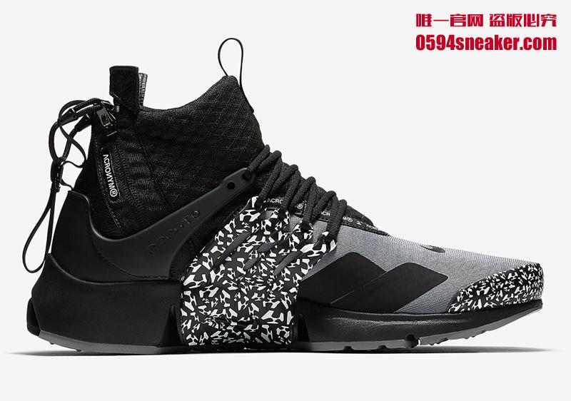 Acronym x Nike Air Presto Mid 货号: AH7832-600、AH7832-100、AH7832-001