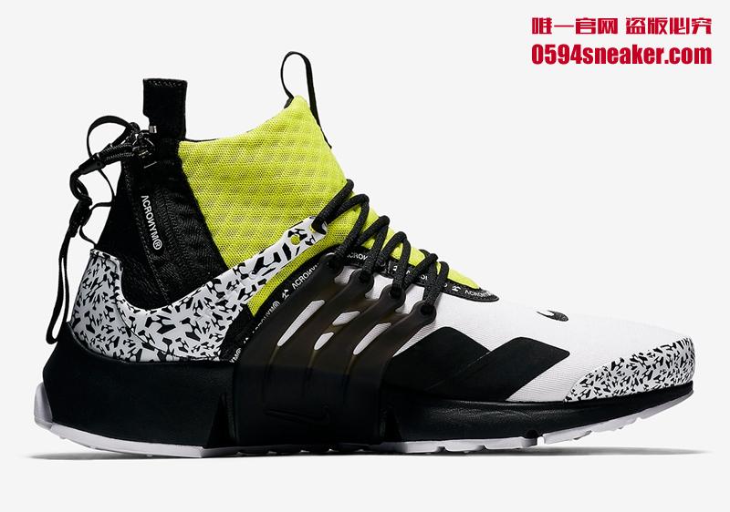 Acronym x Nike Air Presto Mid 货号: AH7832-600、AH7832-100、AH7832-001