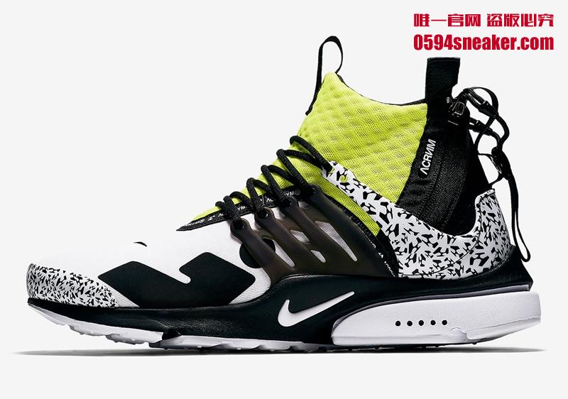 Acronym x Nike Air Presto Mid 货号: AH7832-600、AH7832-100、AH7832-001