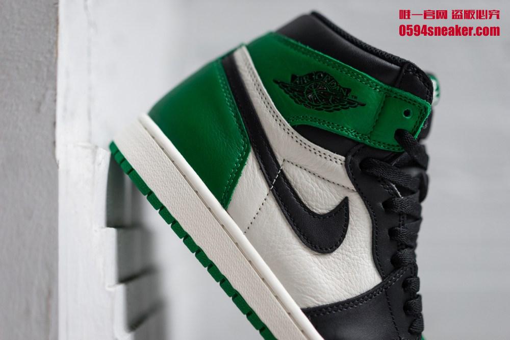 Air Jordan 1 “Pine Green” 黑绿脚趾，货号：555088-302