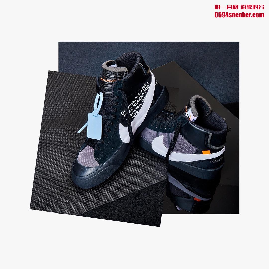 OFF-WHITE x Nike Blazer Mid “Grim Reepers” AA3832-001、“All Hallows Eve” AA3832-700