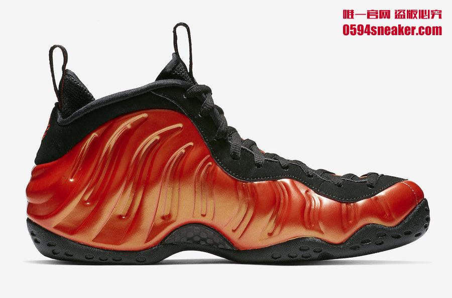 Nike Air Foamposite One “Habanero Red” 货号：314996-603