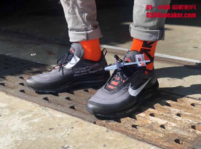 OFF-WHITE x Nike Air Max 97 “Cone” 货号：AJ4585-001