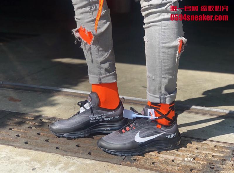 OFF-WHITE x Nike Air Max 97 “Cone” 货号：AJ4585-001