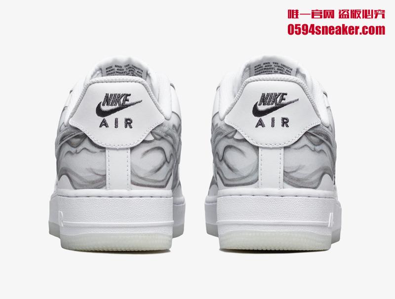 Nike Air Force 1 Low “Skeleton” 货号：BQ7541-100