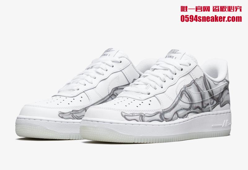 Nike Air Force 1 Low “Skeleton” 货号：BQ7541-100