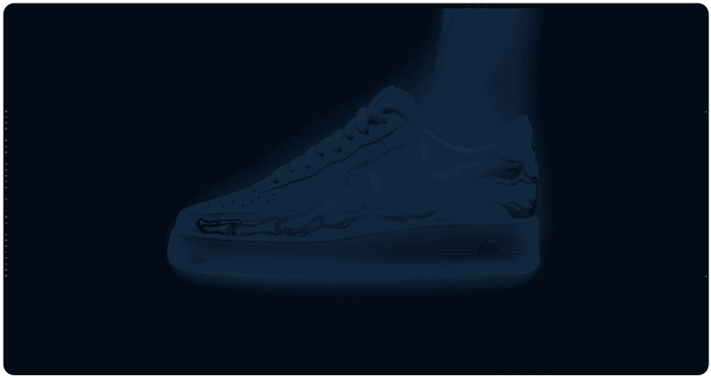 Nike Air Force 1 Low “Skeleton” 骷髅透视配色，货号：BQ7541-100