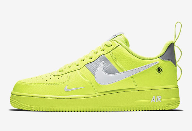 Nike Air Force 1 '07 LV8 Utility “Volt” 货号：AJ7747-700