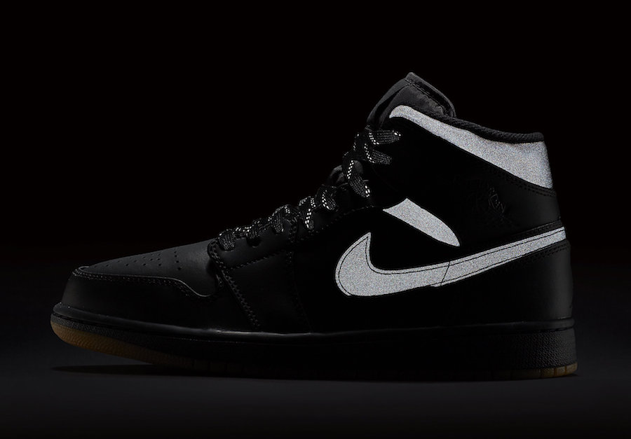 aj1,air jordan 1 mid,aa3992-00  3m 反光亮眼!