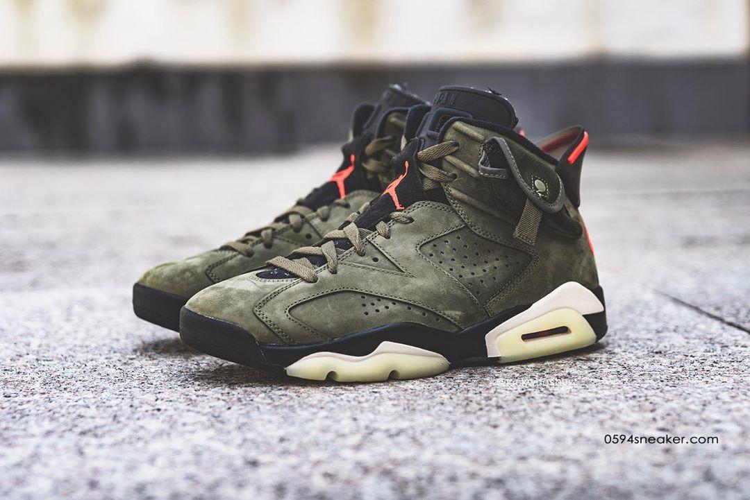 Travis Scott x Air Jordan 6 货号：CN1084-200 发售价格：0 美元