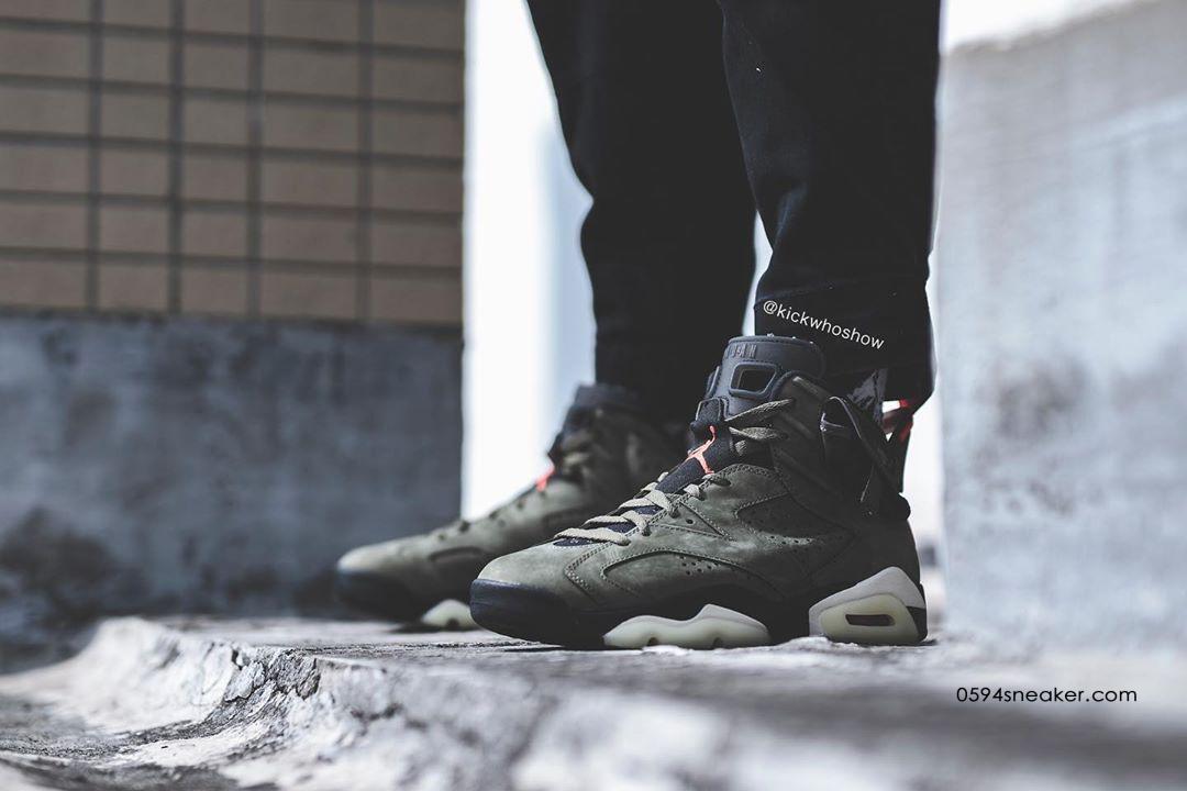 Travis Scott x Air Jordan 6 货号：CN1084-200 发售价格：0 美元