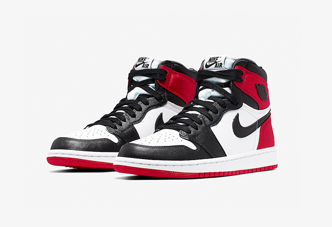 丝绸黑脚趾 Air Jordan 1 WMNS “Satin Black Toe” 货号：CD0461-016