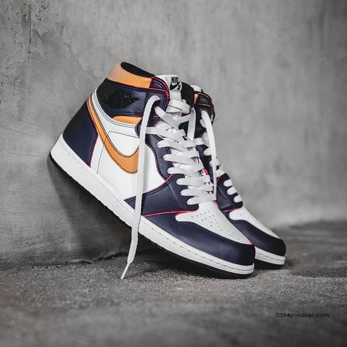 Nike SB x Air Jordan 1 “LA to Chicago” 货号： CD6578-507