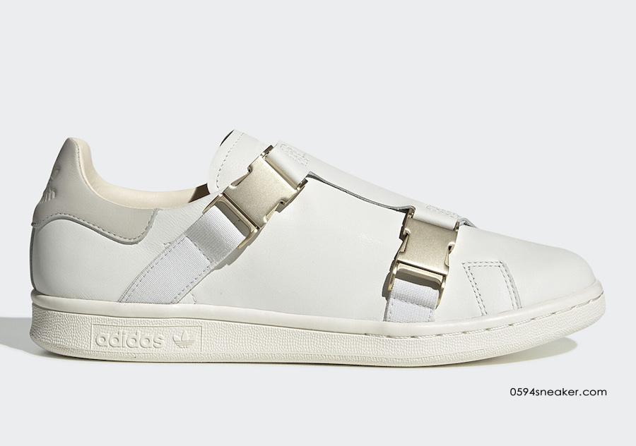 adidas Stan Smith Buckle ‘史密斯’ 小白鞋，货号：EE4889