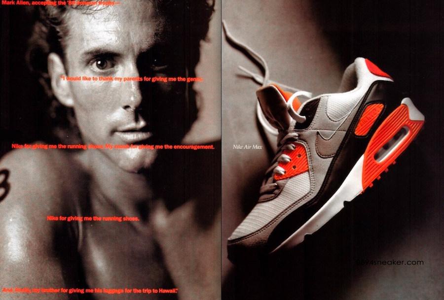 耐克发布纪念 Nike Air Max 90 OG 三十年版 “Infrared” 配色