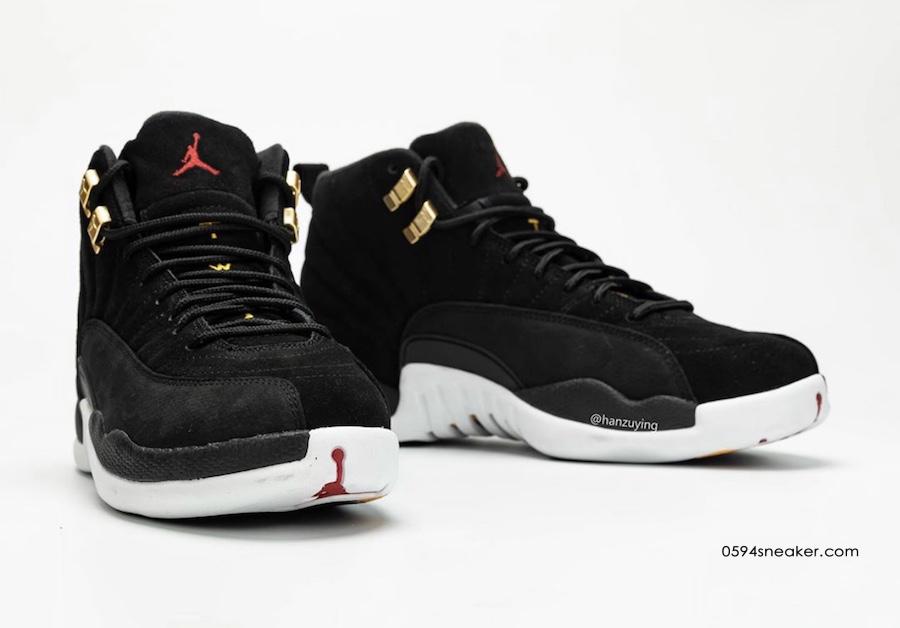 Air Jordan 12 “Reverse Taxi” 金扣配色，货号：130690-017