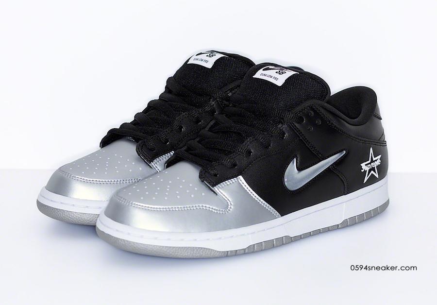 Supreme x Nike SB Dunk Low 货号：CK3480-001、CK3480-600、CK3480-700