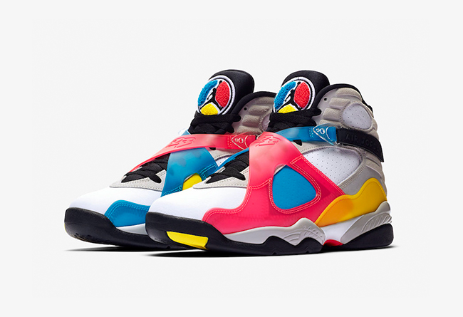 Air Jordan 8 SP SE “Multi-Color” 多彩，货号：BQ7666-100