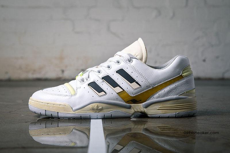 阿迪专业网球鞋联名新品 adidas Consortium x Highs and Lows Torsion Edberg Comp 货号：EF0149