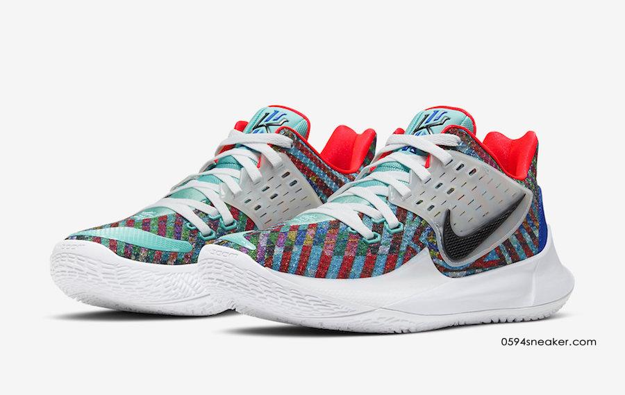 欧文实战篮球鞋 Nike Kyrie Low 2 “Multi-Color” 货号：AV6337-400