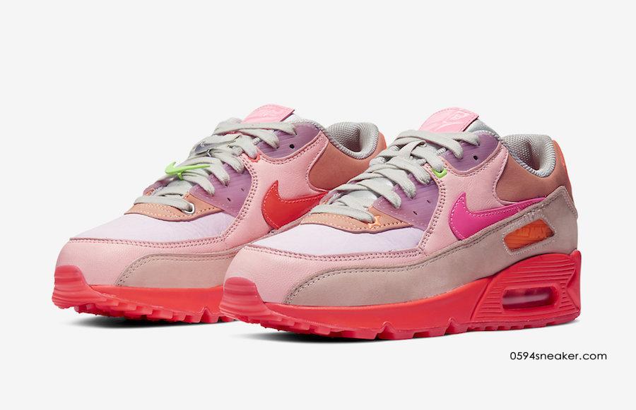 Nike Air Max 90 PRM WMNS 货号：CT3449-600