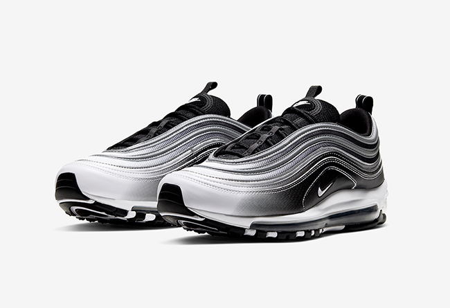 Nike Air Max 97 黑白渐变色，货号：921826-016