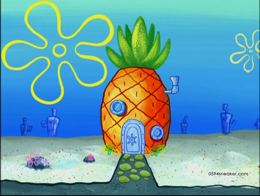 欧文5代联名海绵宝宝 SpongeBob x Kyrie 5 “Pineapple House” 菠萝屋，货号：CJ6951-800
