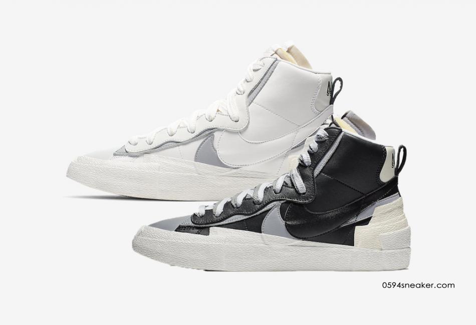 Sacai x Nike Blazer Mid 货号：BV0072-100/BV0072-002