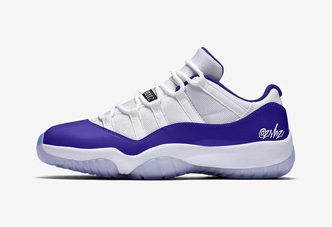 Air Jordan 11 Low WMNS “Concord” 货号：AH7860-100