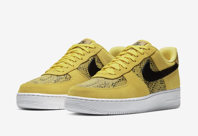 黄蛇皮空军一号 Nike Air Force 1 Low “Yellow Snakeskin” 货号：BQ4424-700