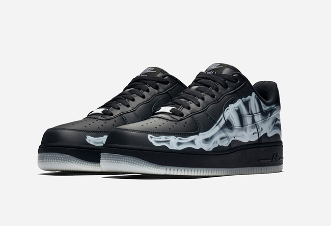 Nike Air Force 1 Low “Skeleton” 货号：BQ7541-001 空军一号万圣节黑骷髅