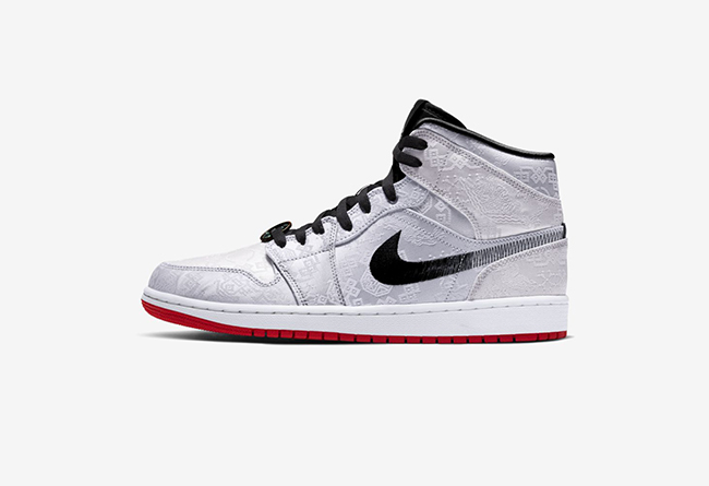 陈冠希联名乔一白丝绸 Edison Chen x Air Jordan 1 Mid 货号：CU2804-100