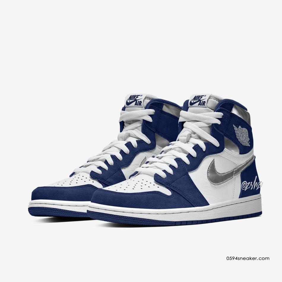 Air Jordan 1 “Midnight Navy” 货号：555088-141