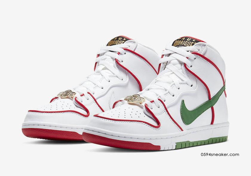 Paul Rodriguez x Nike SB Dunk High  货号：CT6680-100 