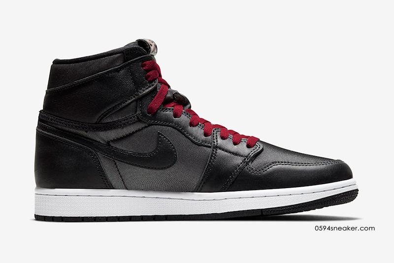 Air Jordan 1 High OG “Black Satin” 黑红丝绸，货号：555088-060