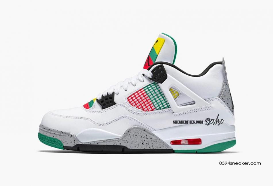 Gucci 配色 Air Jordan 4 “Do The Right Thing” 货号：AQ9129-100