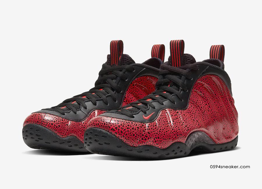 黑红熔岩喷泡 Nike Air Foamposite One “Lava” 货号：314996-014