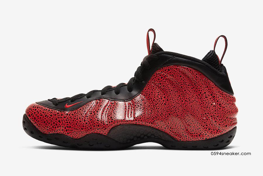 黑红熔岩喷泡 Nike Air Foamposite One “Lava” 货号：314996-014