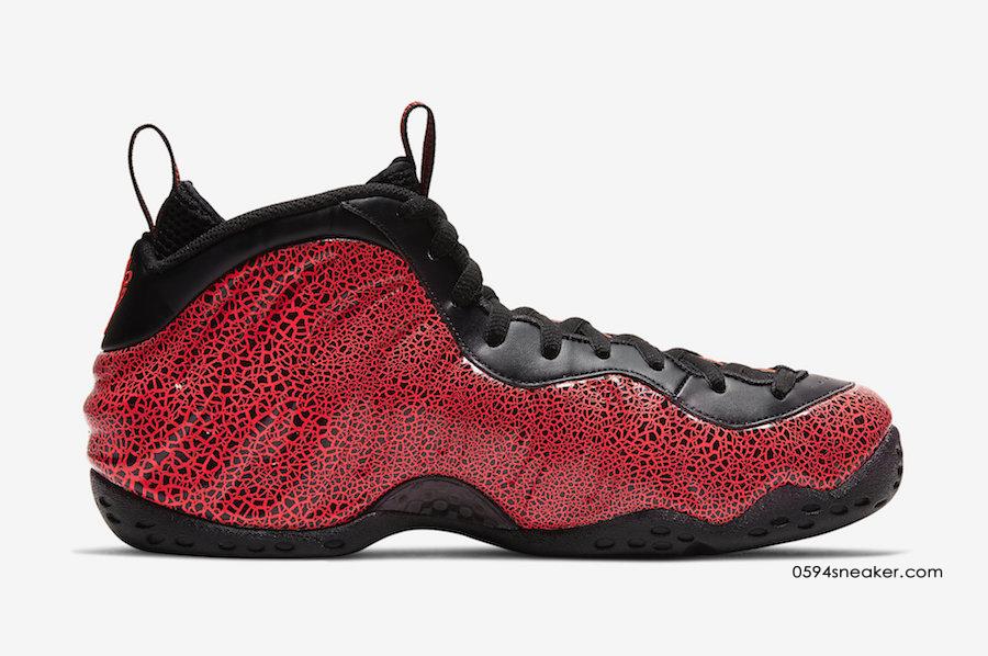 黑红熔岩喷泡 Nike Air Foamposite One “Lava” 货号：314996-014