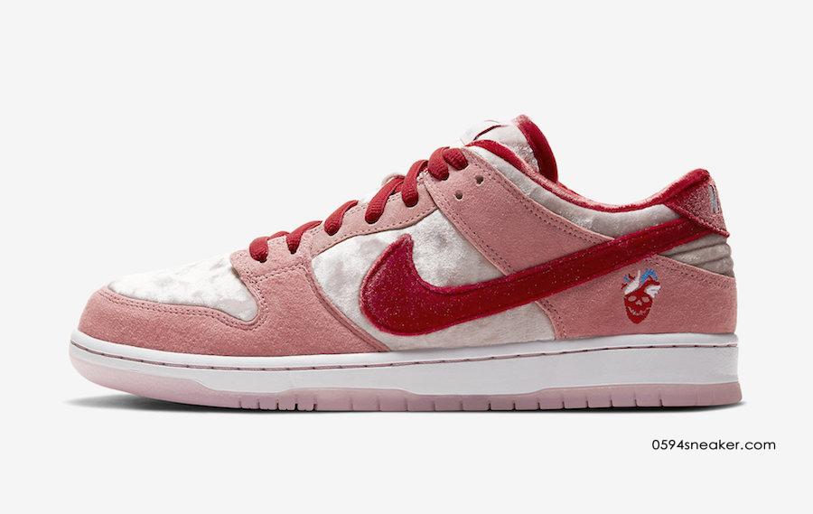 Valentine's Day Shoes StrangeLove x Nike SB Dunk Low Item: CT2552-800