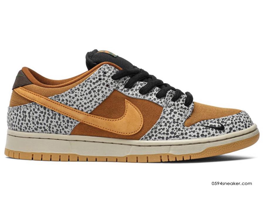 atmos 气质满满，Nike SB Dunk Low “Safari” 货号：CD2563-002