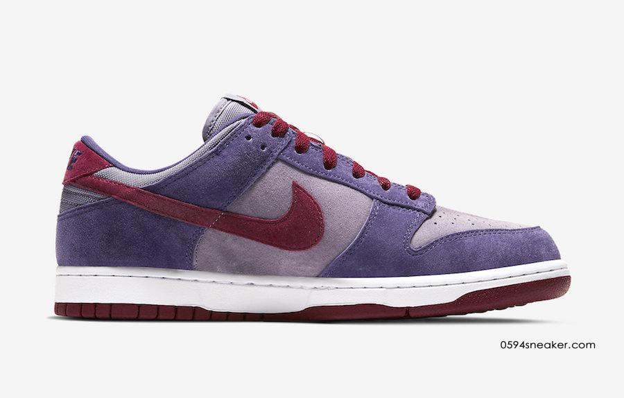 篮球鞋鼻祖 Nike Dunk Low “Plum” 新品紫红配色，货号：CU1726-500