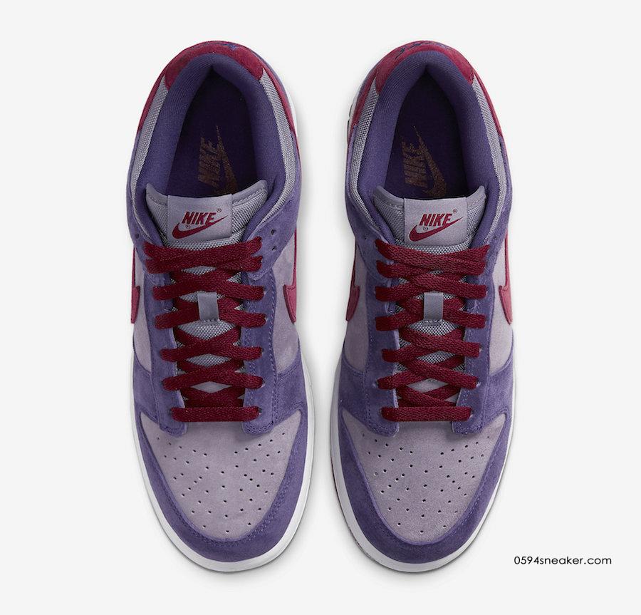 篮球鞋鼻祖 Nike Dunk Low “Plum” 新品紫红配色，货号：CU1726-500